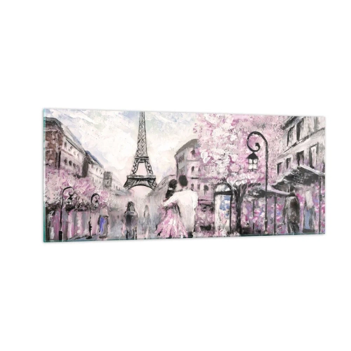 Tablou pe sticlă - Dacă ar fi să te îndrăgostești, atunci doar de... - 100x40 cm