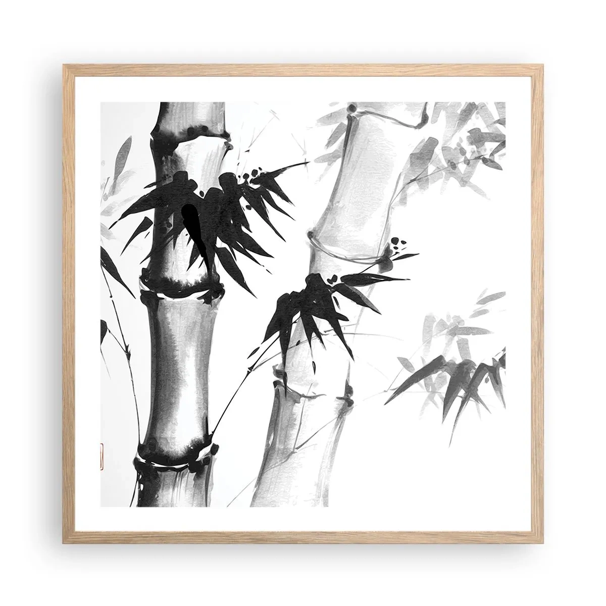 Poster în ramă de stejar deschis - Primul-plan al Orientului - 60x60 cm