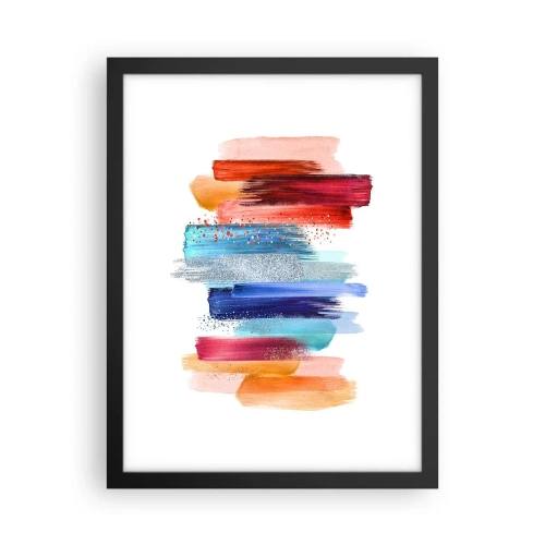 Poster în ramă neagră - Sus și jos - 30x40 cm