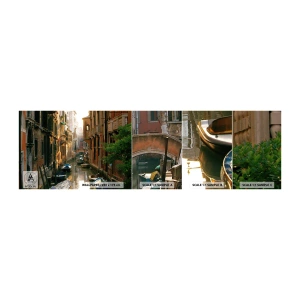 Mostră tapet autocolant Deluxe Sticker - Pe o străduță venețiană - Peisaj, Arhitectură, Veneția - 100x30 cm