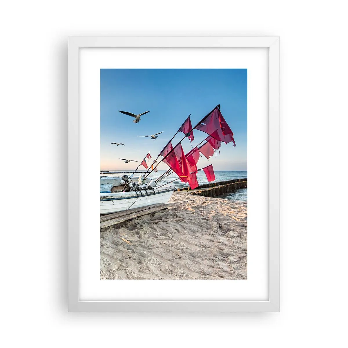 Poster în ramă albă - O odihnă binemeritată - 30x40 cm