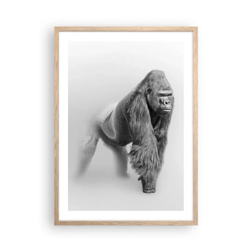 Poster în ramă de stejar deschis - Încrezător în puterea lui - 50x70 cm