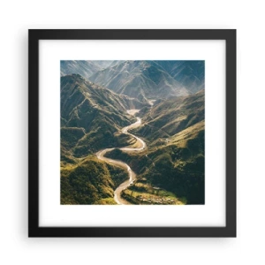 Poster în ramă neagră - Direct din inima munților - 30x30 cm