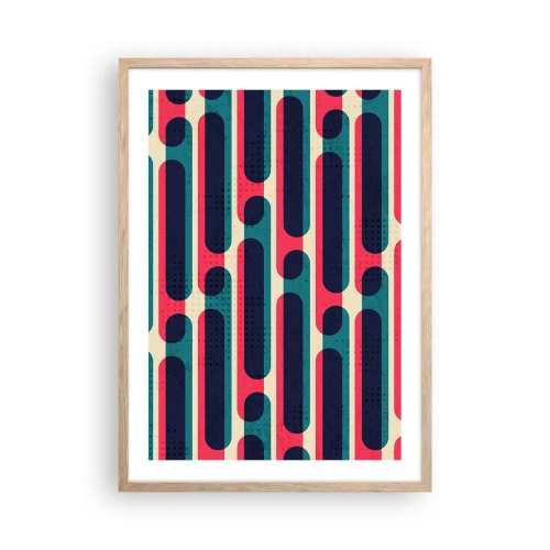 Poster în ramă de stejar deschis - Înăuntru și înainte - 50x70 cm