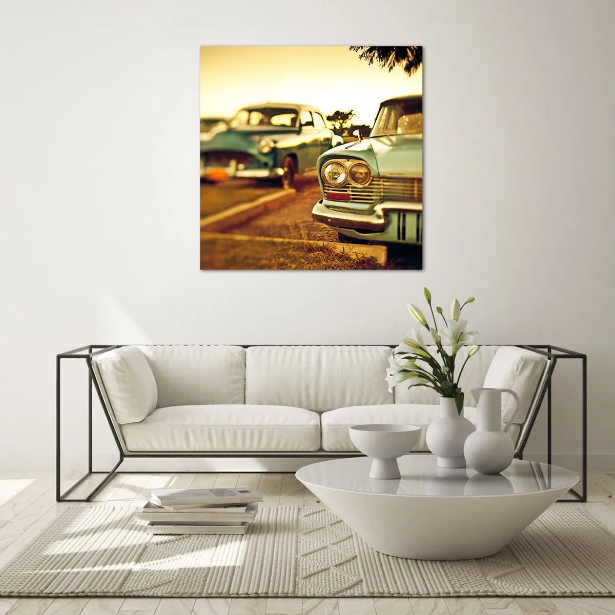 Tablou pe sticlă - Vom aștepta și vom vedea - 70x70 cm