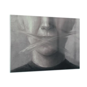 Tablou pe sticlă - Nici un cuvânt - 100x70 cm