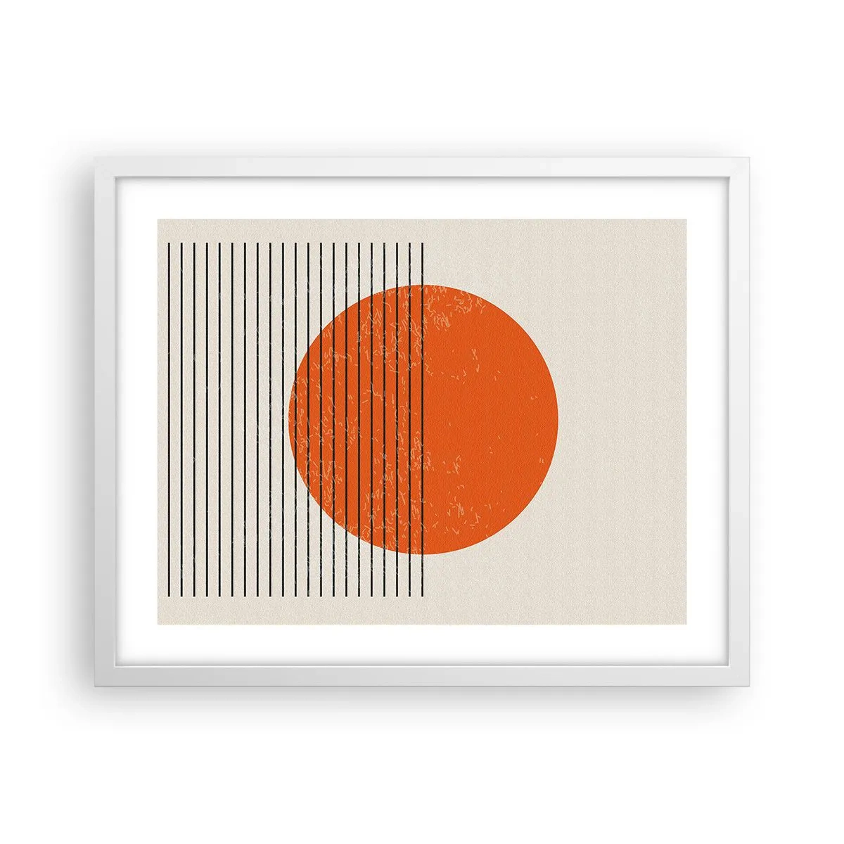 Poster în ramă albă - Întotdeauna soarele - 50x40 cm