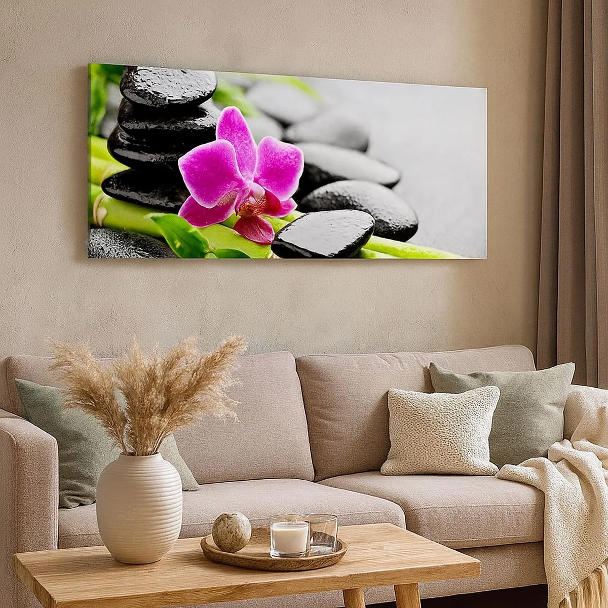 Tablou pe pânză - Într-un echilibru pașnic - 100x40 cm