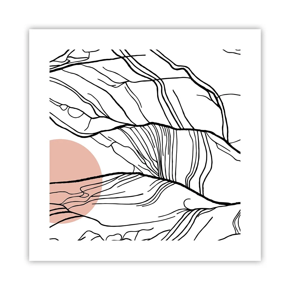 Poster - Într-o rețea de crengi - 40x40 cm