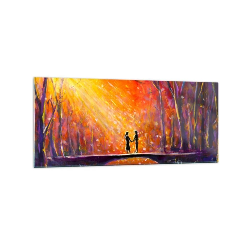 Tablou pe sticlă - Și cerul îi iubește - 120x50 cm