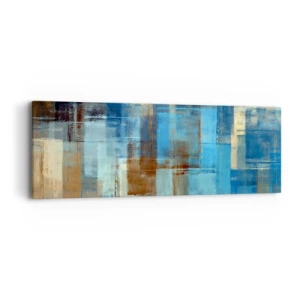 Tablou pe pânză - Prin valul albastru - 90x30 cm
