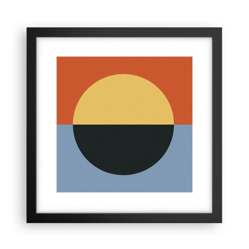 Poster în ramă neagră - O compoziție de căldură și răcoare - 30x30 cm
