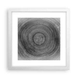 Poster în ramă albă - Un semn al vremurilor - 30x30 cm