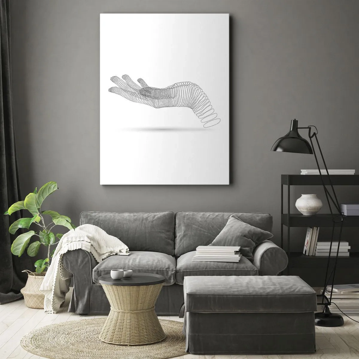 Tablou pe pânză - Mână arcuită - 50x70 cm