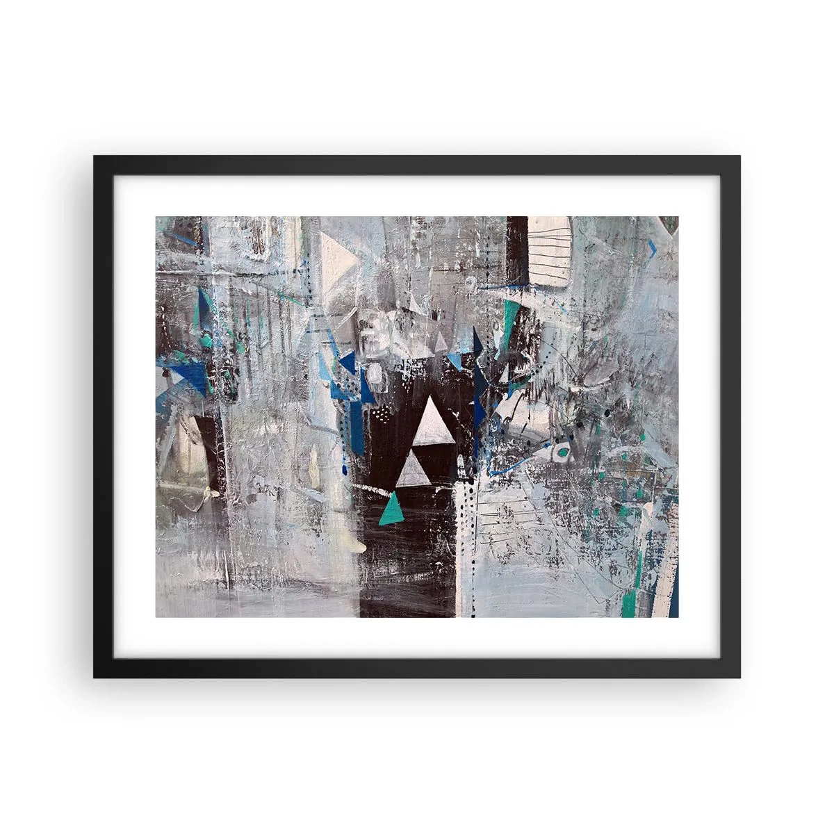Poster în ramă neagră - Ordinea superioară a triunghiurilor - 50x40 cm