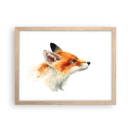 Poster în ramă de stejar deschis - Nu poți fi niciodată prea atent - 40x30 cm