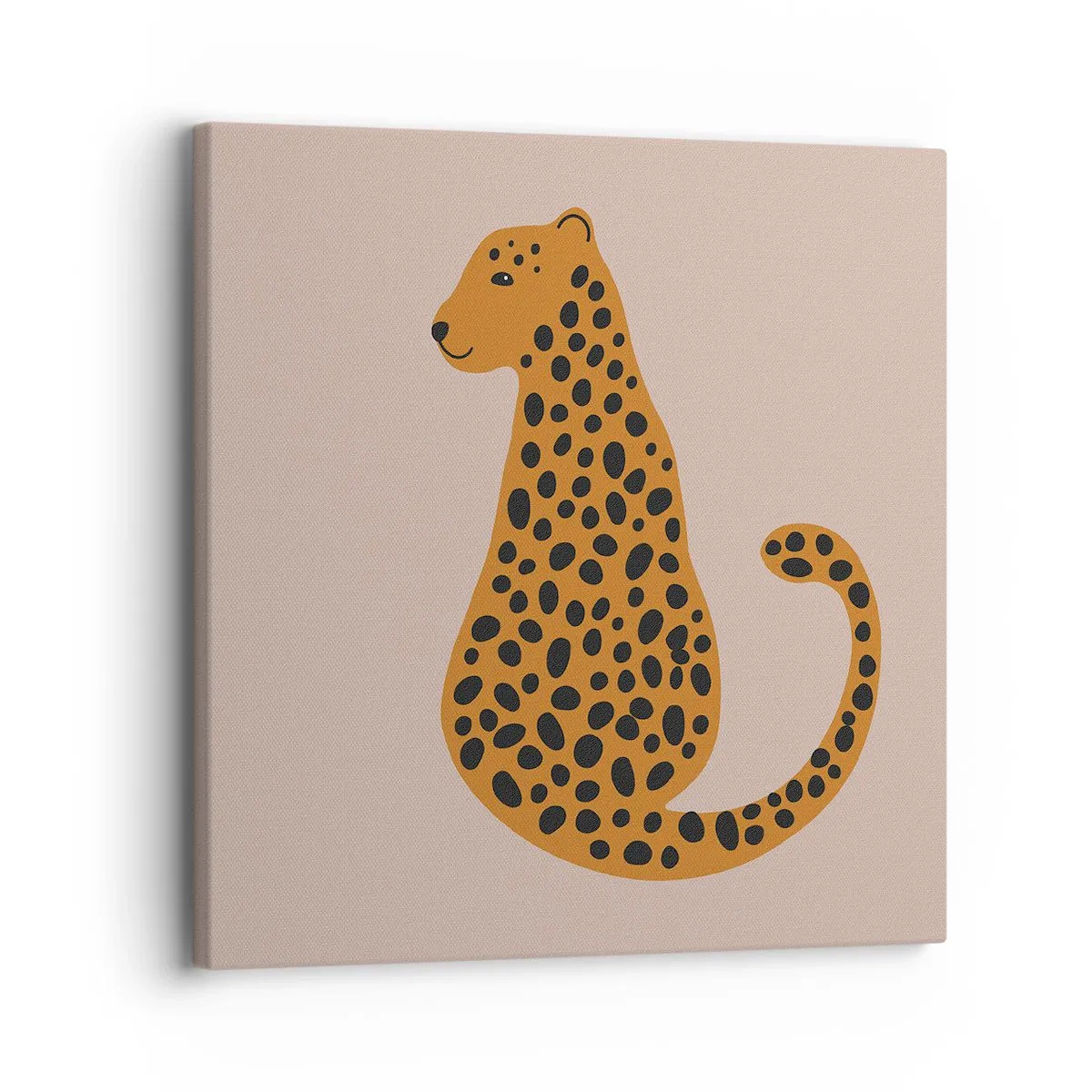 Tablou pe pânză - Modelul leopard este tot timpul la modă - 30x30 cm