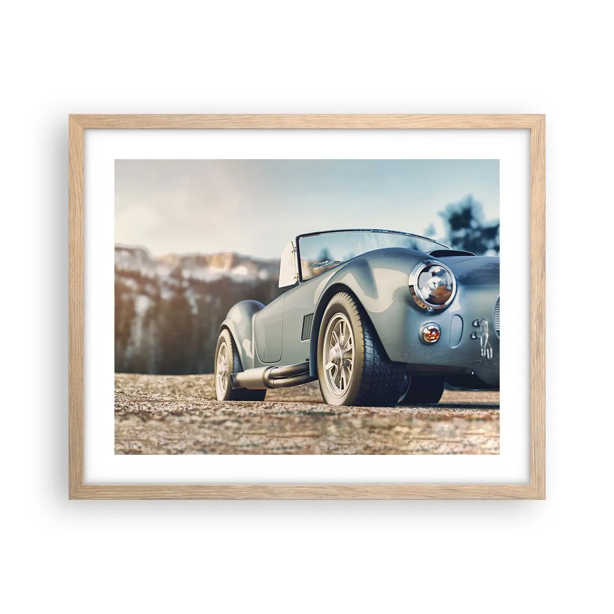 Poster în ramă de stejar deschis - Pentru că stilul contează - 50x40 cm