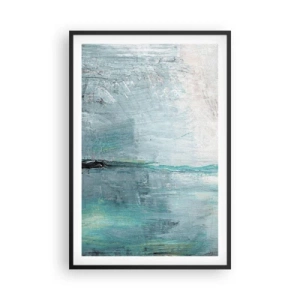 Poster în ramă neagră - Orizontal în albastru - 61x91 cm