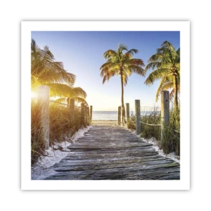 Poster - Direct în paradis - 60x60 cm