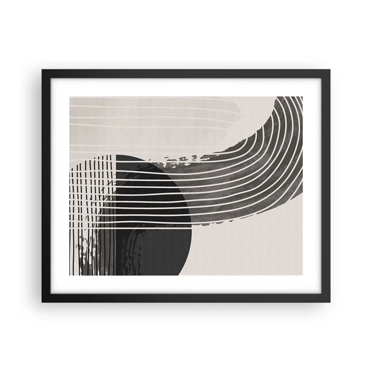 Poster în ramă neagră - Până acolo și înapoi - 50x40 cm