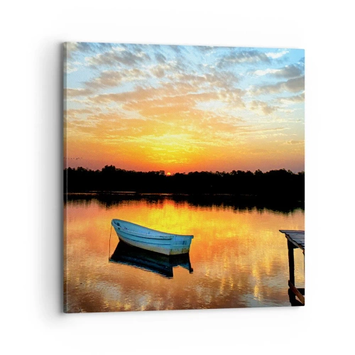 Tablou pe pânză - Privește, ascultă, meditează - 70x70 cm