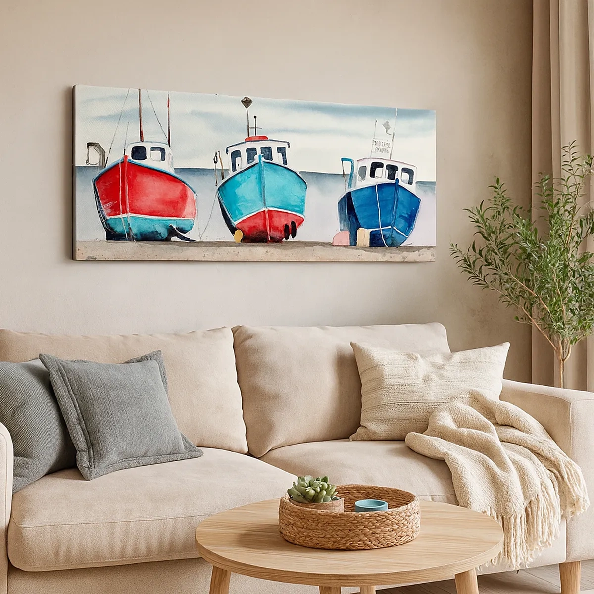 Tablou pe pânză - Gata pentru pescuit - 30x30 cm