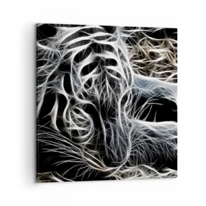 Tablou pe pânză - Un studiu al lejerității felinelor - 50x50 cm