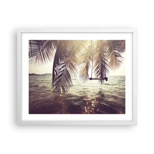 Poster în ramă albă - Poți să te dai în vânt după pofta inimii tale - 50x40 cm