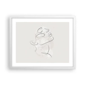 Poster în ramă albă - Schiță de vis - 50x40 cm