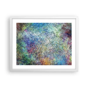 Poster în ramă albă - Nu este atât de simplu - 50x40 cm