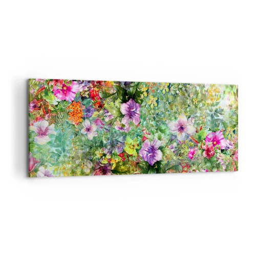 Tablou pe pânză - Să ne pierdem în flori - 100x40 cm