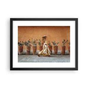 Poster în ramă neagră - În stilul hippie - 40x30 cm