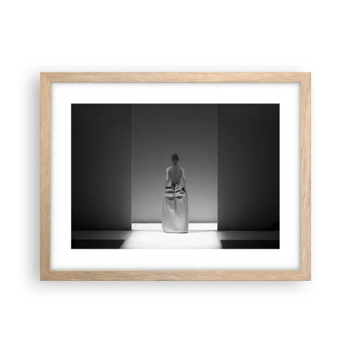 Poster în ramă de stejar deschis - Simplitate sofisticată - 40x30 cm