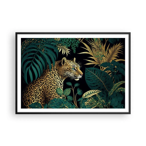 Poster în ramă neagră - Domnitorul junglei - 100x70 cm