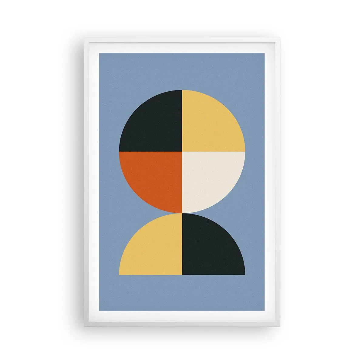 Poster în ramă albă - Uită-te și numără - 61x91 cm