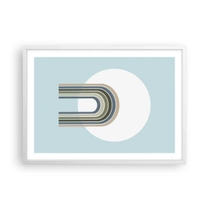 Poster în ramă albă - Atracție irezistibilă - 70x50 cm