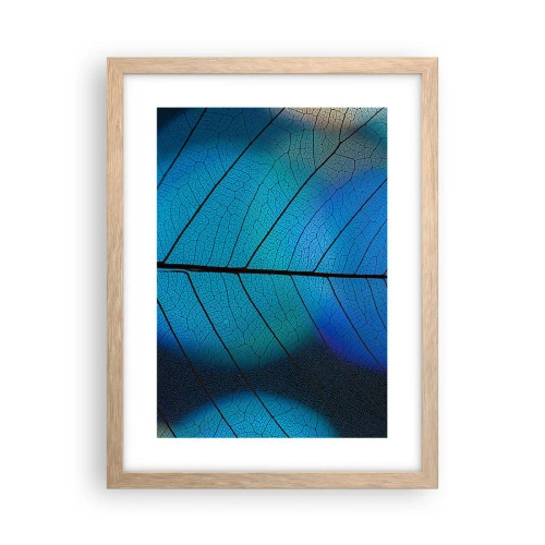 Poster în ramă de stejar deschis - Construcție de finețe - 30x40 cm