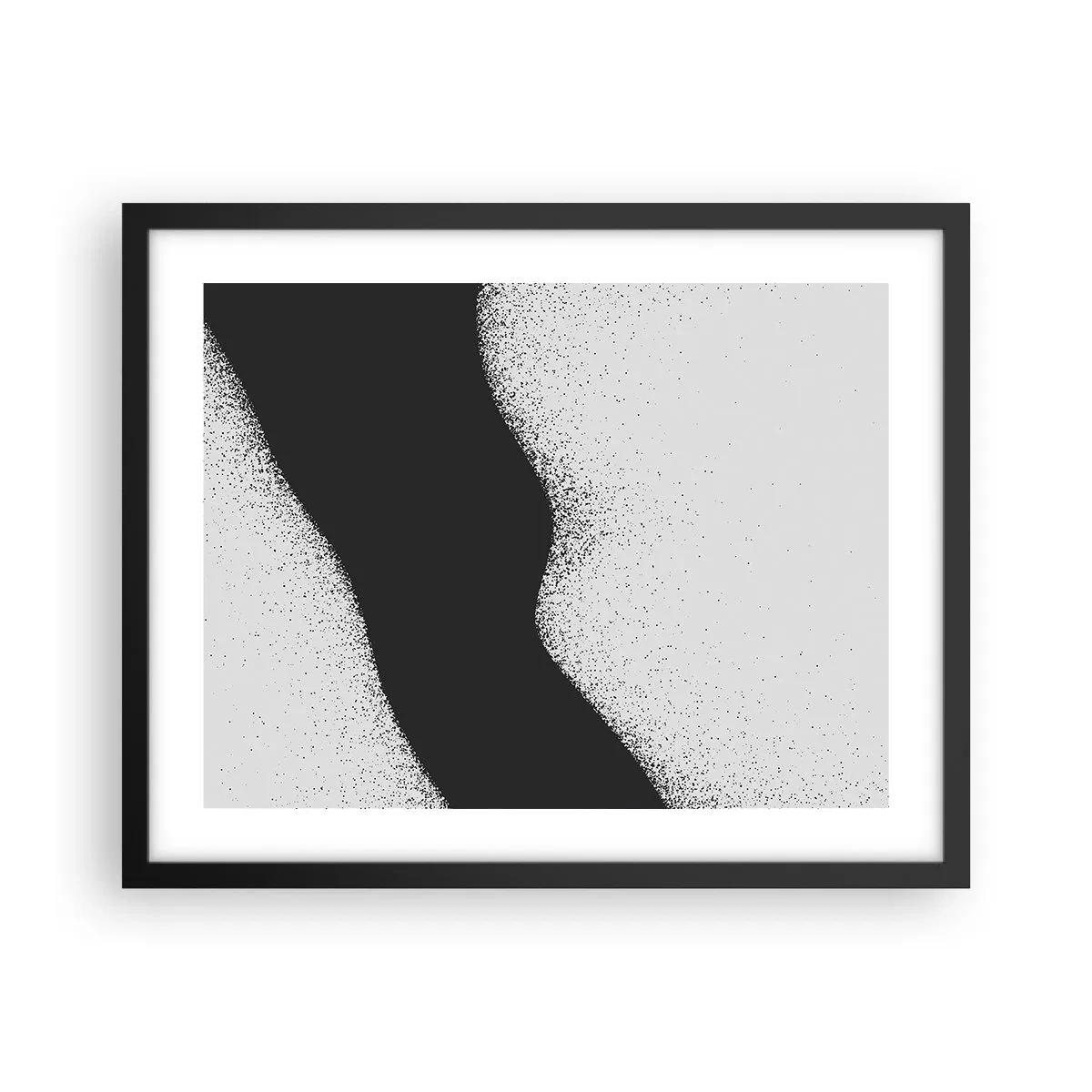 Poster în ramă neagră - Echilibru lichid - 50x40 cm