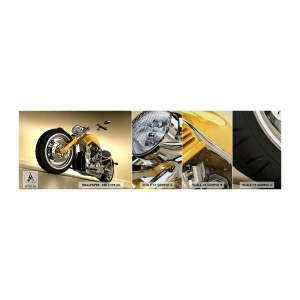 Mostră tapet Premium Canvas - Un vis de forță și viteză - Motocicletă, Motor, Automobile - 100x30 cm