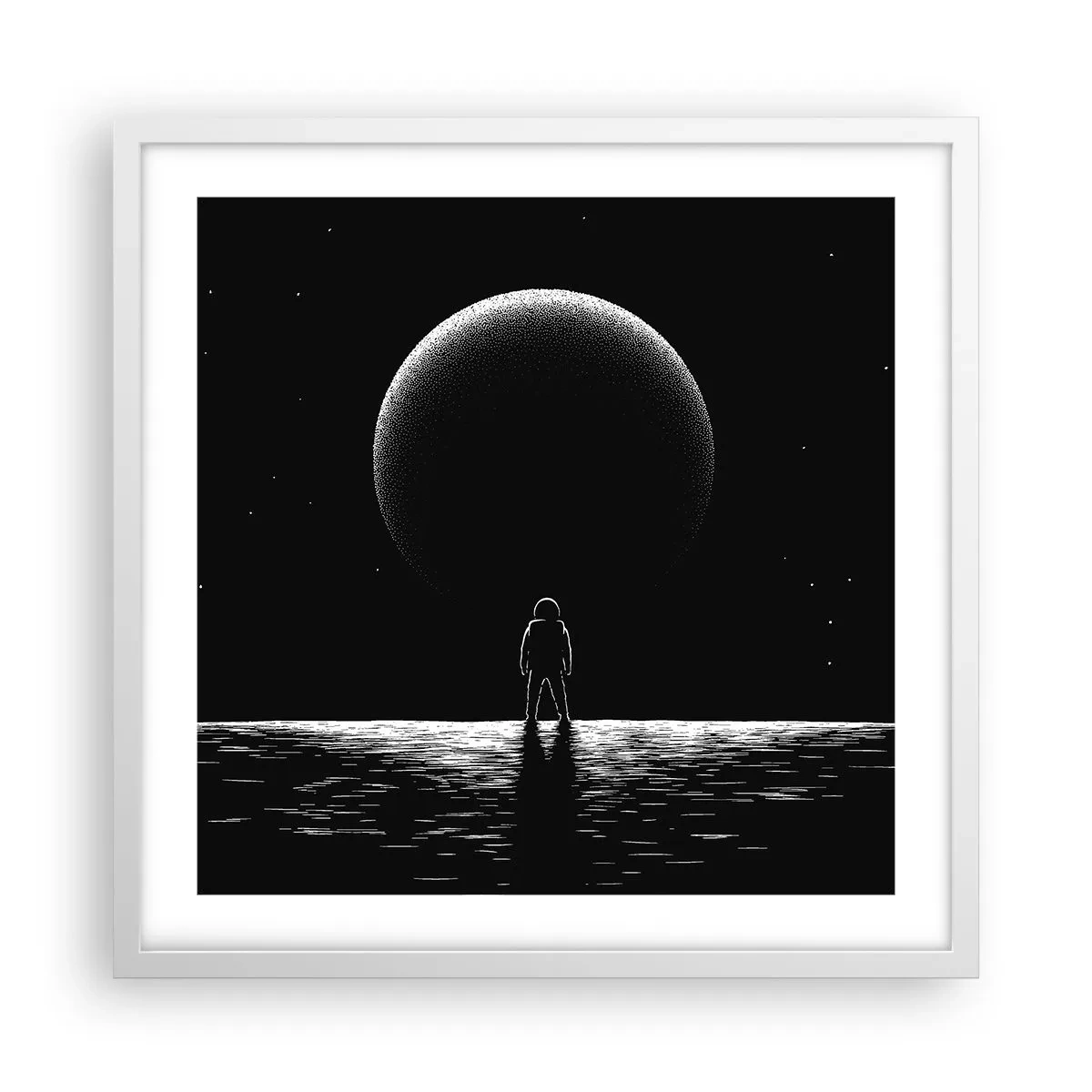 Poster în ramă albă - Față în față - 50x50 cm