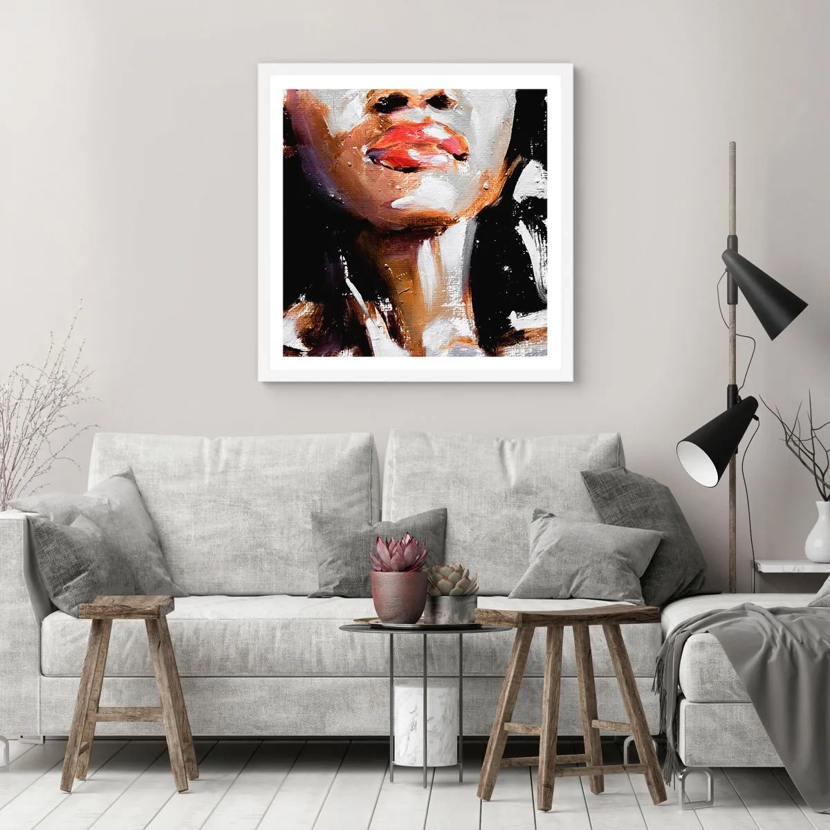 Poster în ramă albă - Mândrie fără prejudecăți - 30x30 cm