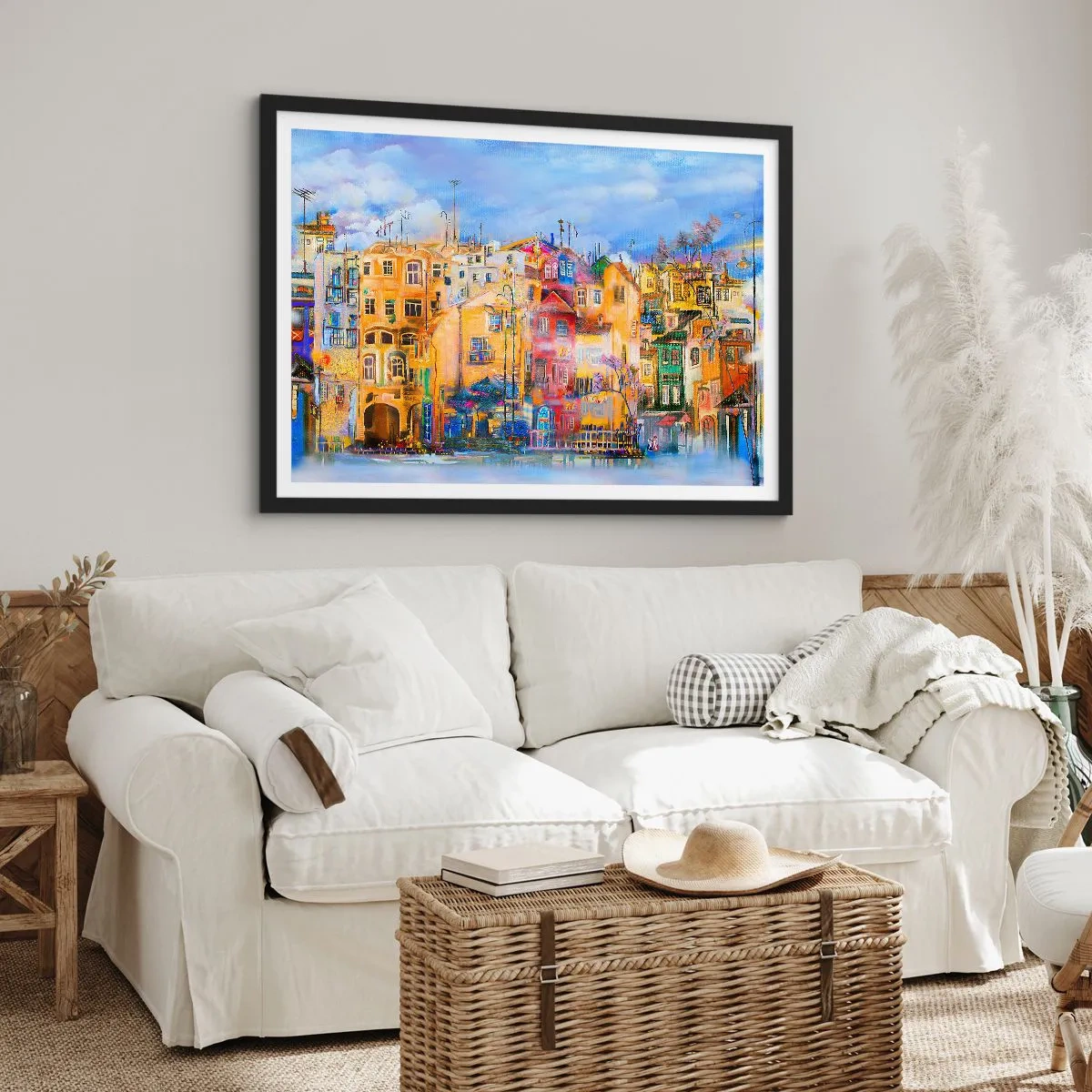 Poster în ramă neagră - Suntem împreună - 91x61 cm