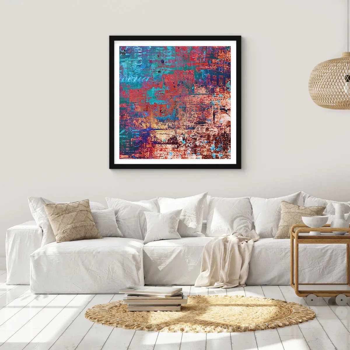 Poster în ramă neagră - Memorie și uitare - 60x60 cm