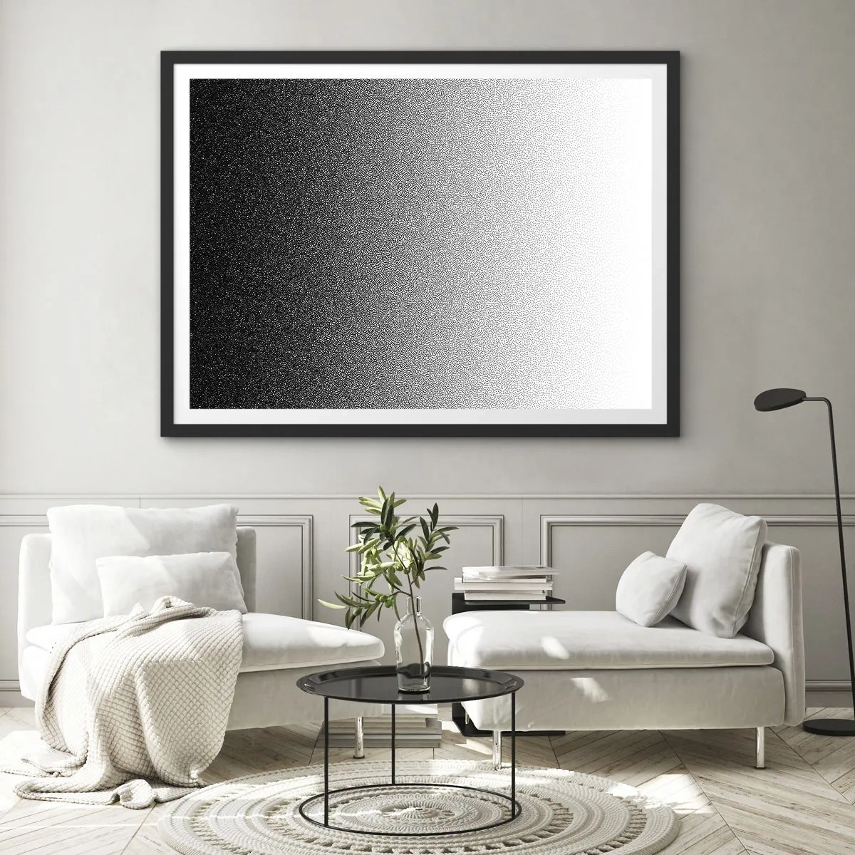 Poster în ramă neagră - Spre lumină - 70x50 cm