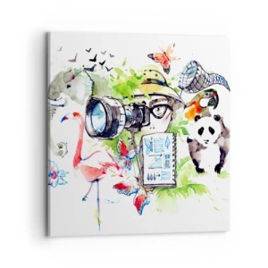 Tablou pe pânză - Prin obiectivul unui călător - 70x70 cm