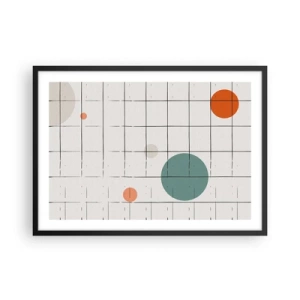 Poster în ramă neagră - În capcană. Noi sau ele? - 70x50 cm