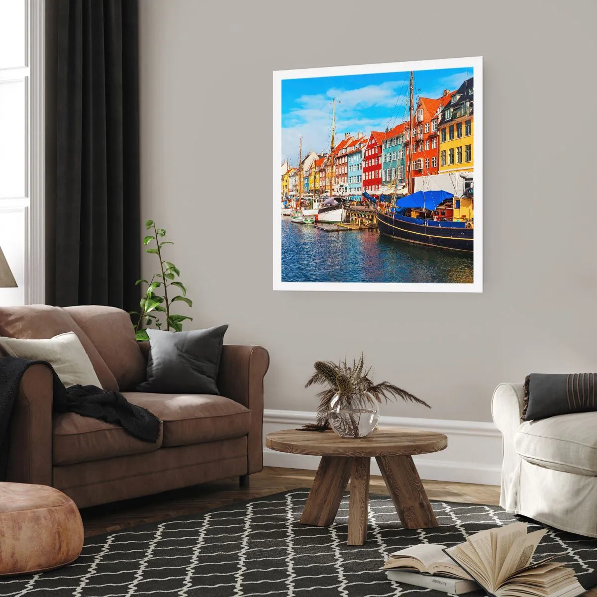 Poster - Portul vesel - 60x60 cm