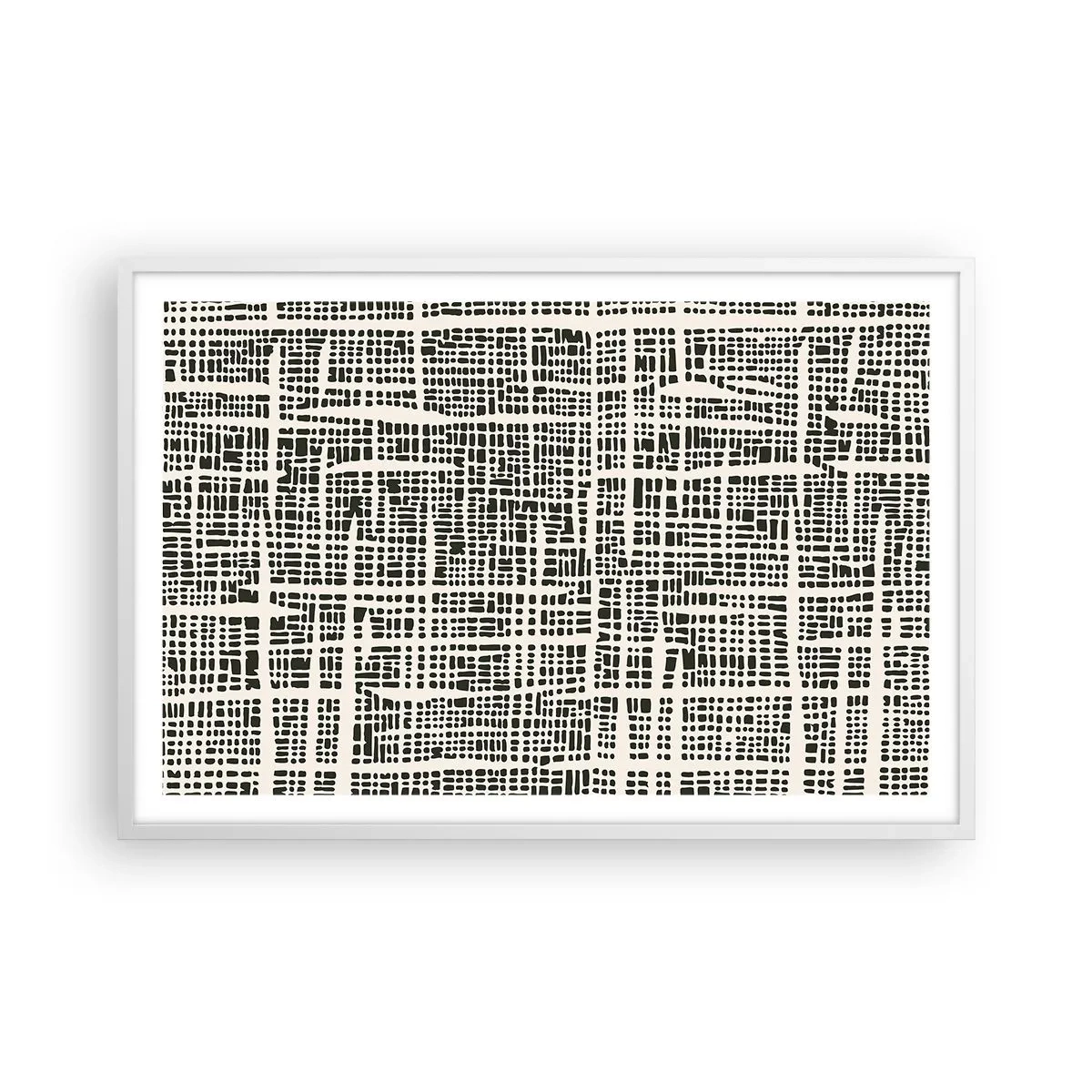 Poster în ramă albă - O compoziție țesută - 91x61 cm