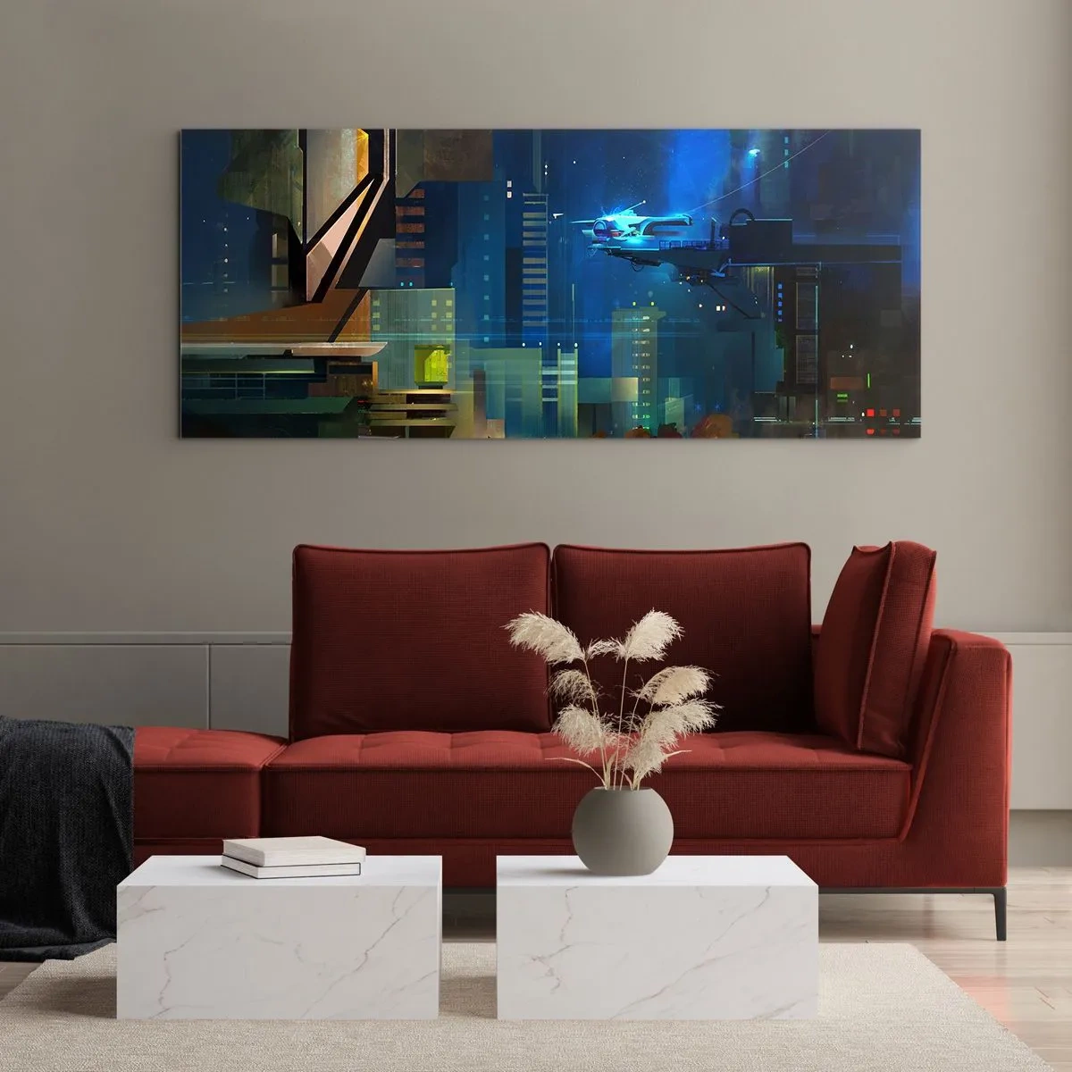 Tablou pe sticlă - În viitorul apropiat - 120x50 cm